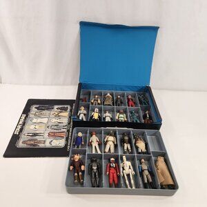 Star Wars Action Figures w/ Case Vtg Han Solo Akbar Droids & more